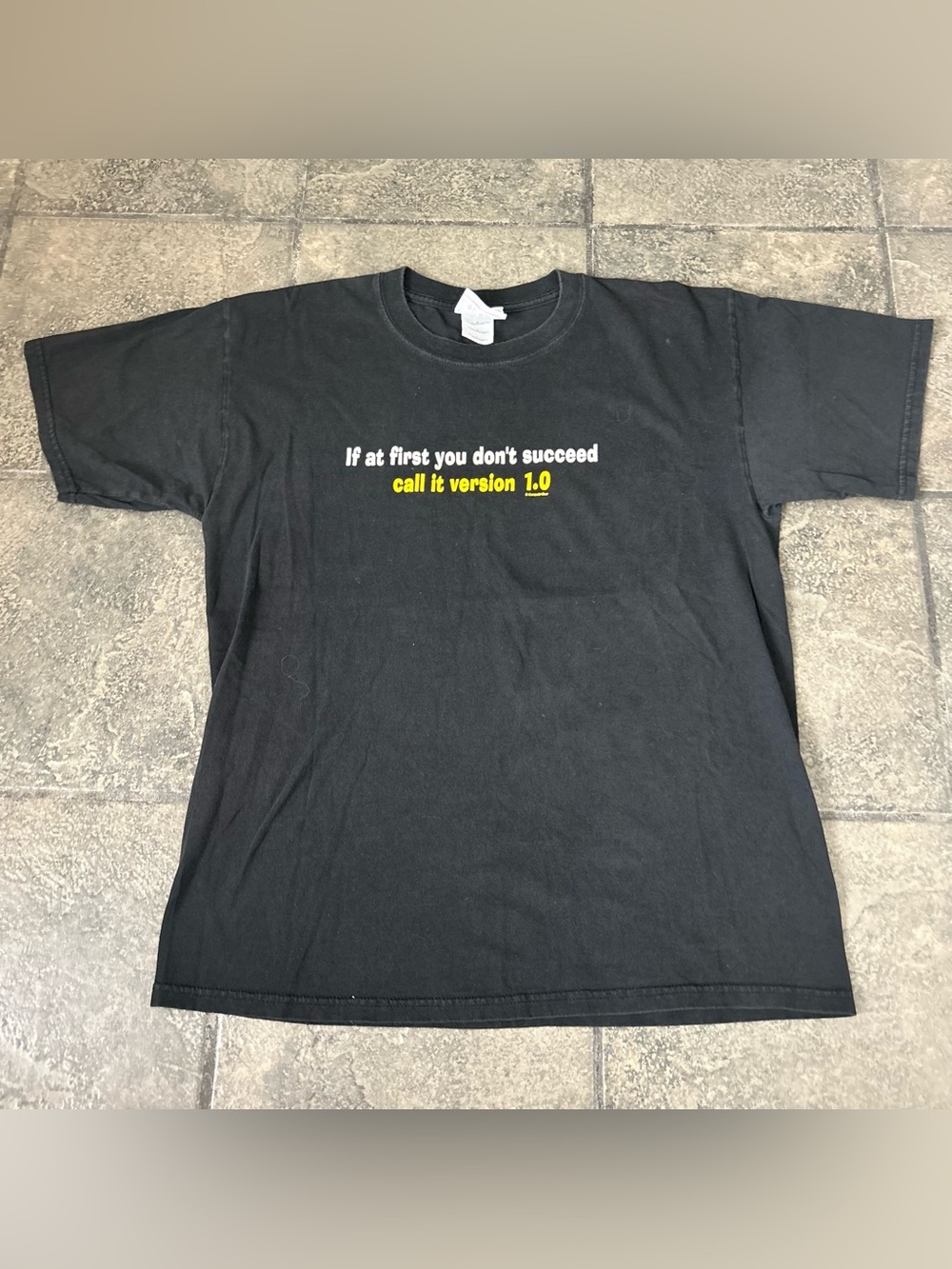 Vintage Y2K Computer Gear Funny Joke T Shirt Size Large Geek Nerd
